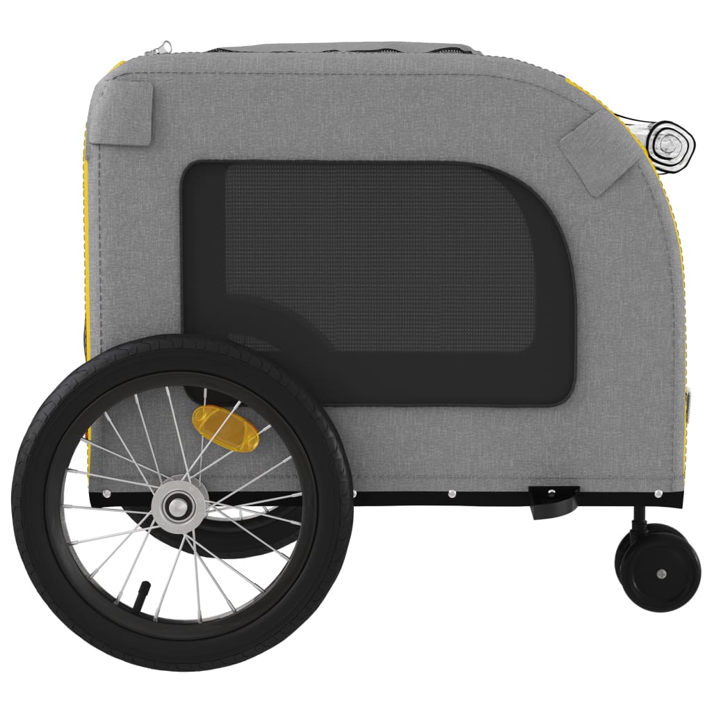 Yellow and Grey Pet Bike Trailer