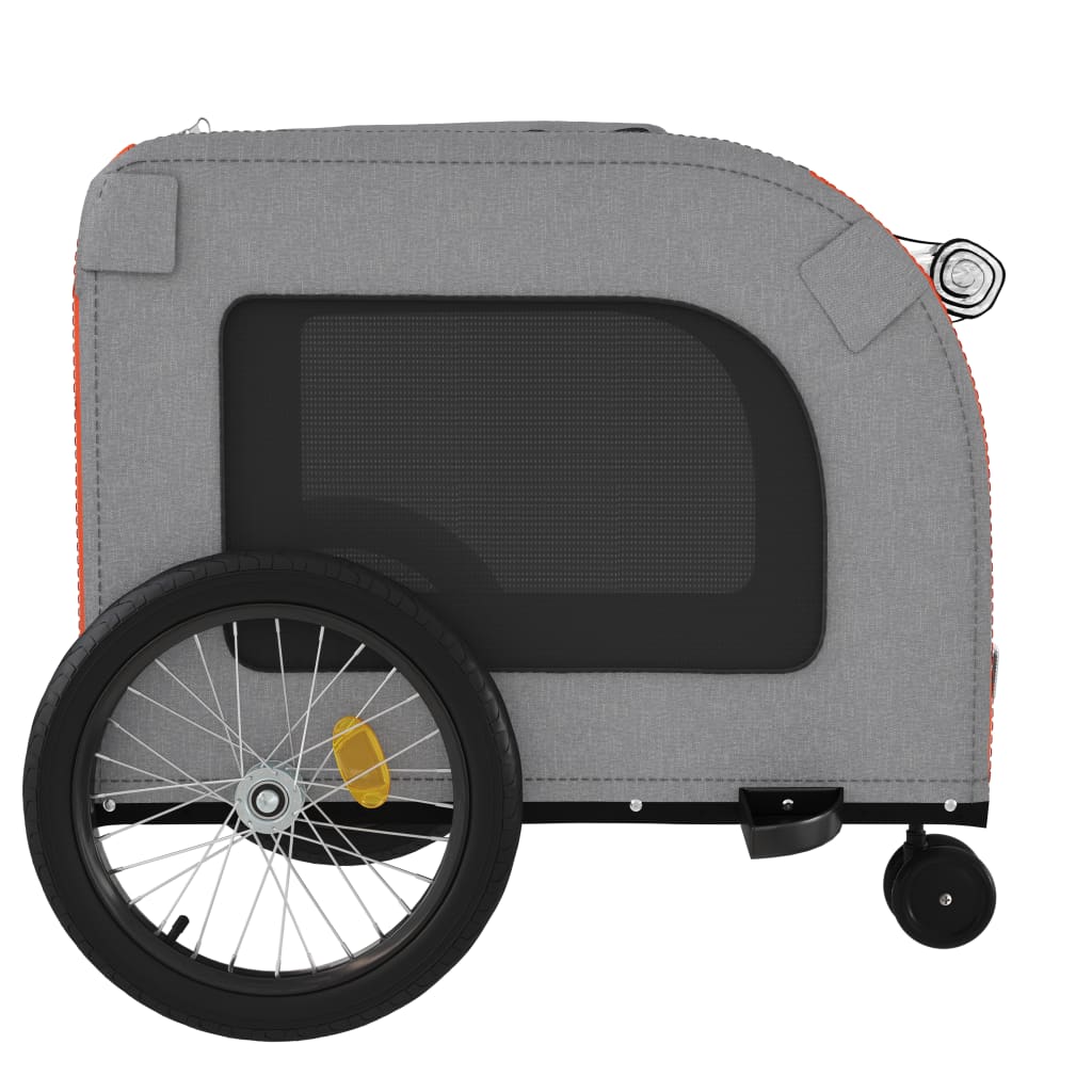 Orange and Grey Pet Bike Trailer