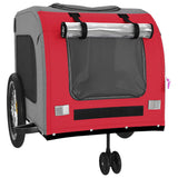 Red and Grey Pet Bike Trailer