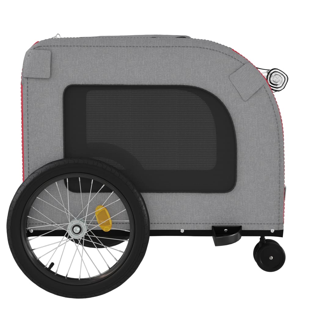 Red and Grey Pet Bike Trailer