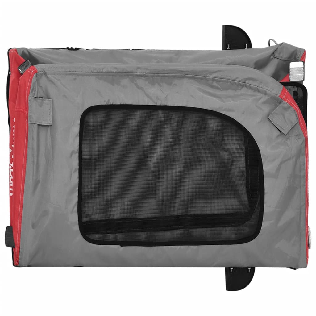 Red and Grey Pet Bike Trailer