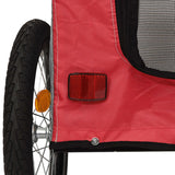 Red and Grey Pet Bike Trailer