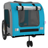 Blue and Grey Pet Bike Trailer