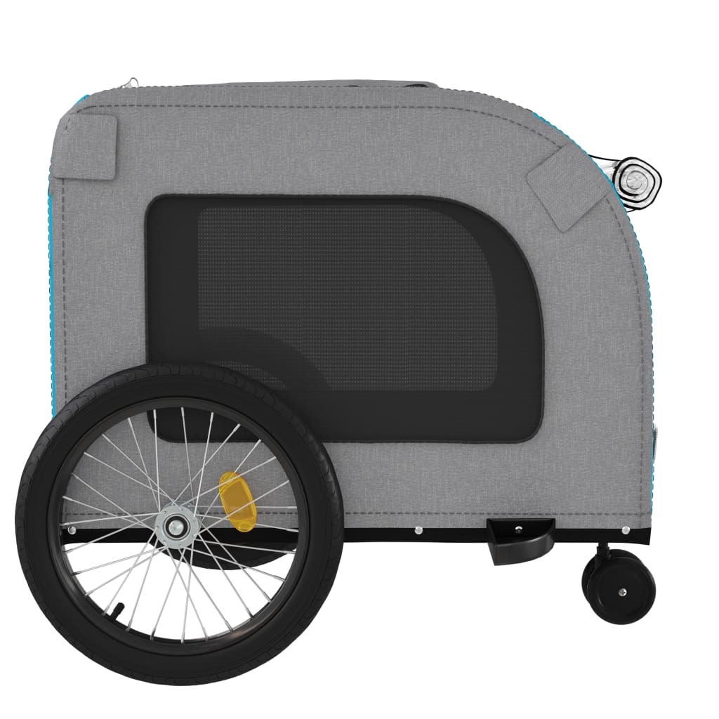 Blue and Grey Pet Bike Trailer