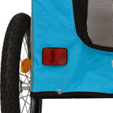 Blue and Grey Pet Bike Trailer