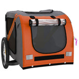 Orange and Black Pet Bike Trailer