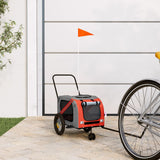 Orange and Black Pet Bike Trailer