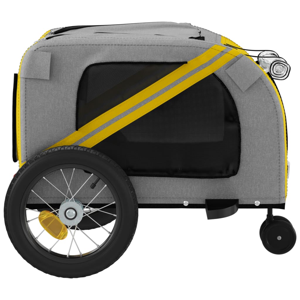 Yellow and Black Pet Bike Trailer