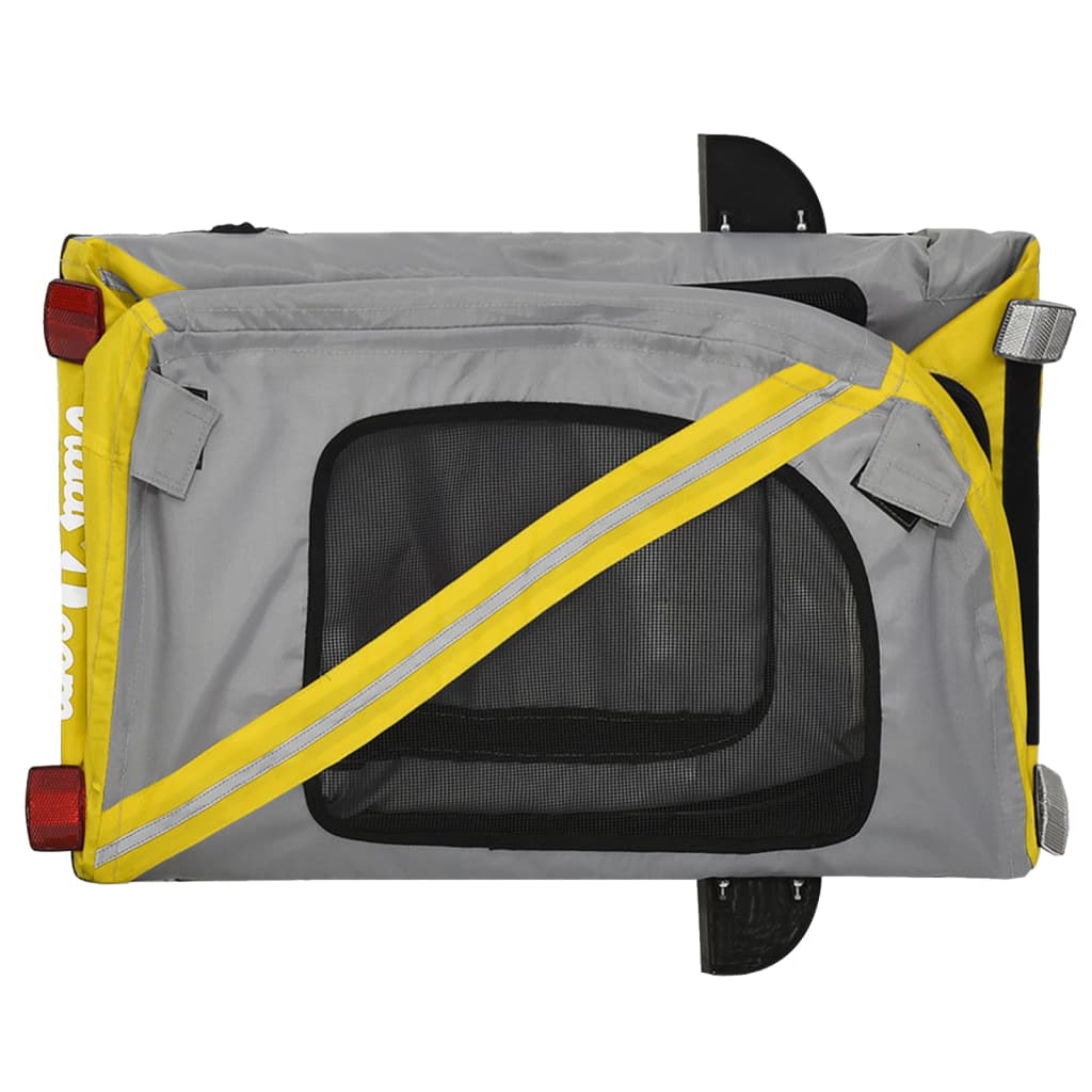 Yellow and Black Pet Bike Trailer