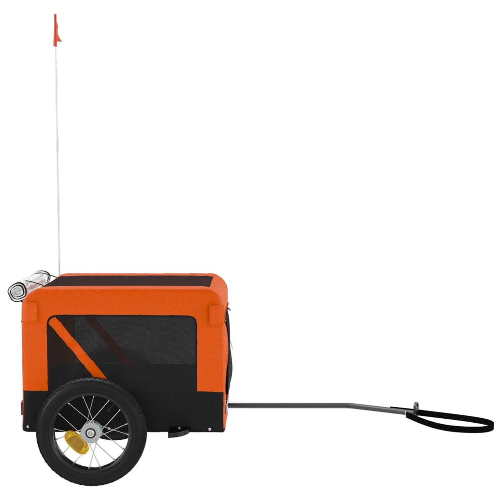 Orange and Black Pet Bike Trailer