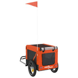 Orange and Black Pet Bike Trailer