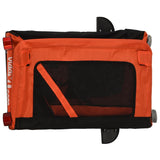 Orange and Black Pet Bike Trailer