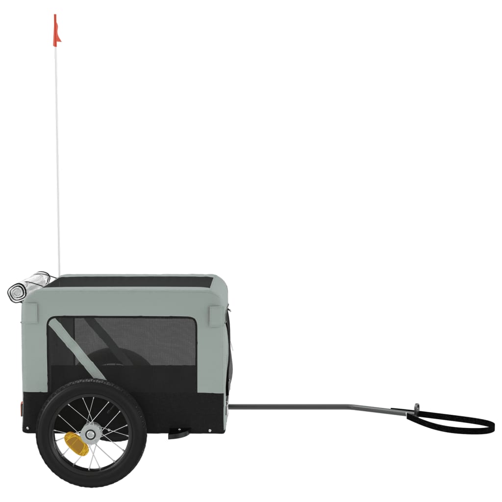 Grey and Black Pet Bike Trailer