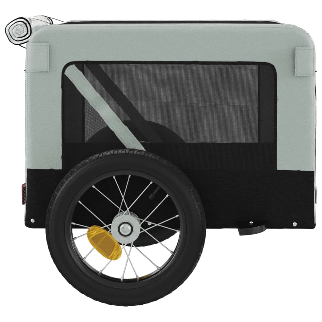 Grey and Black Pet Bike Trailer