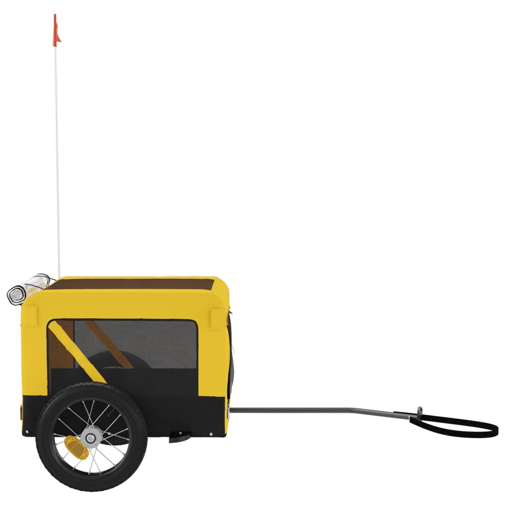 Yellow and Black Pet Bike Trailer