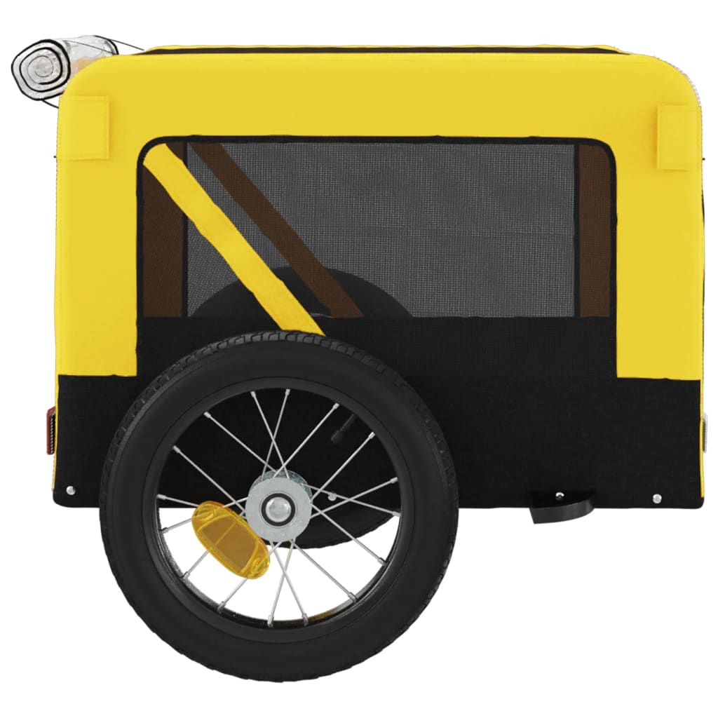 Yellow and Black Pet Bike Trailer