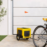 Yellow and Black Pet Bike Trailer