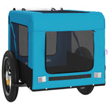 Blue and Black Pet Bike Trailer