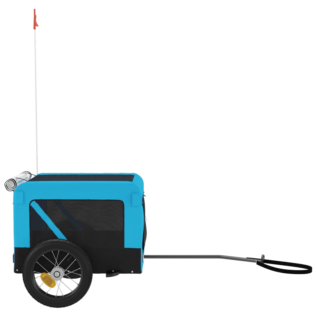 Blue and Black Pet Bike Trailer