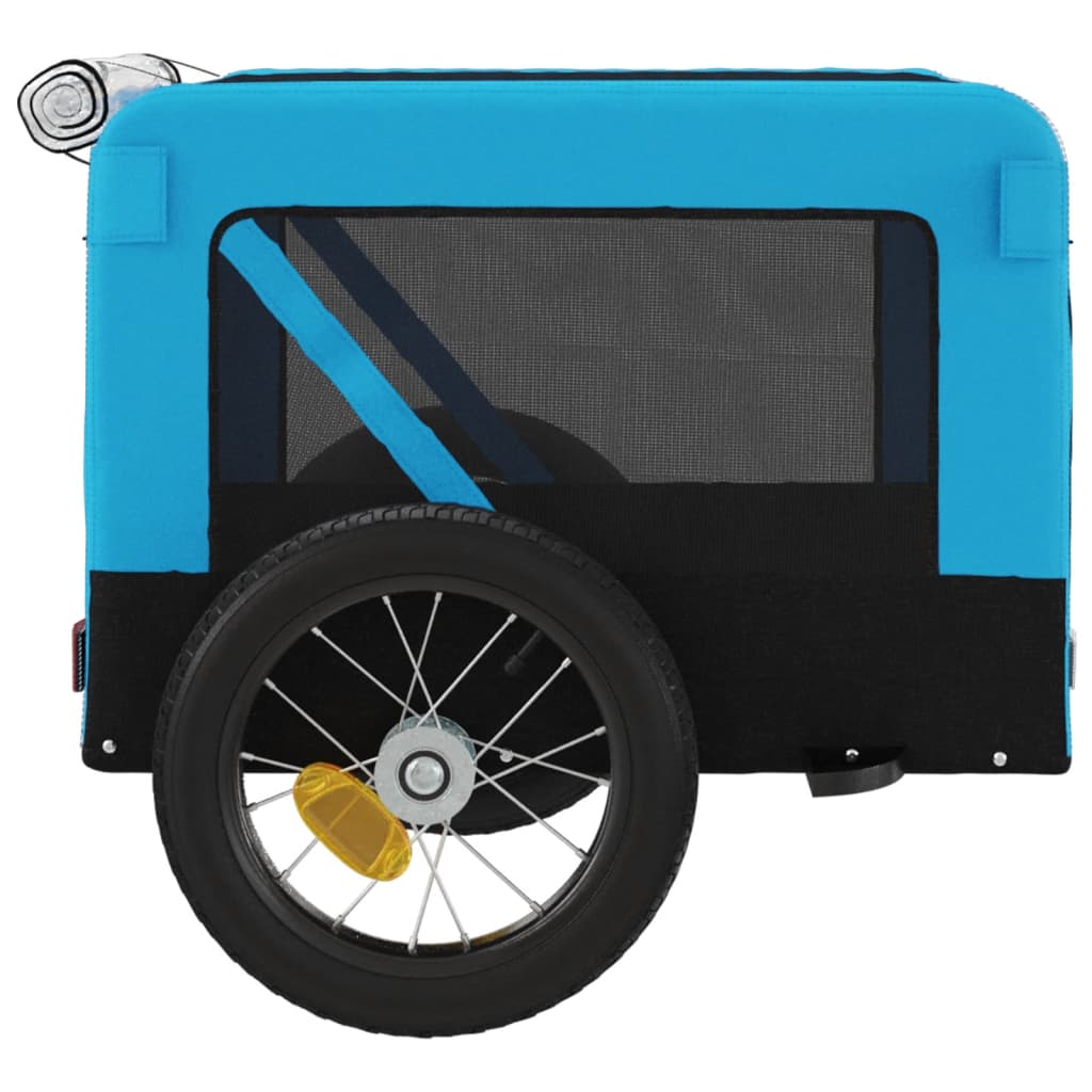 Blue and Black Pet Bike Trailer