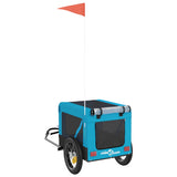 Blue and Black Pet Bike Trailer