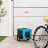 Blue and Black Pet Bike Trailer