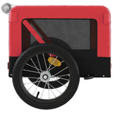 Red and Black Pet Bike Trailer