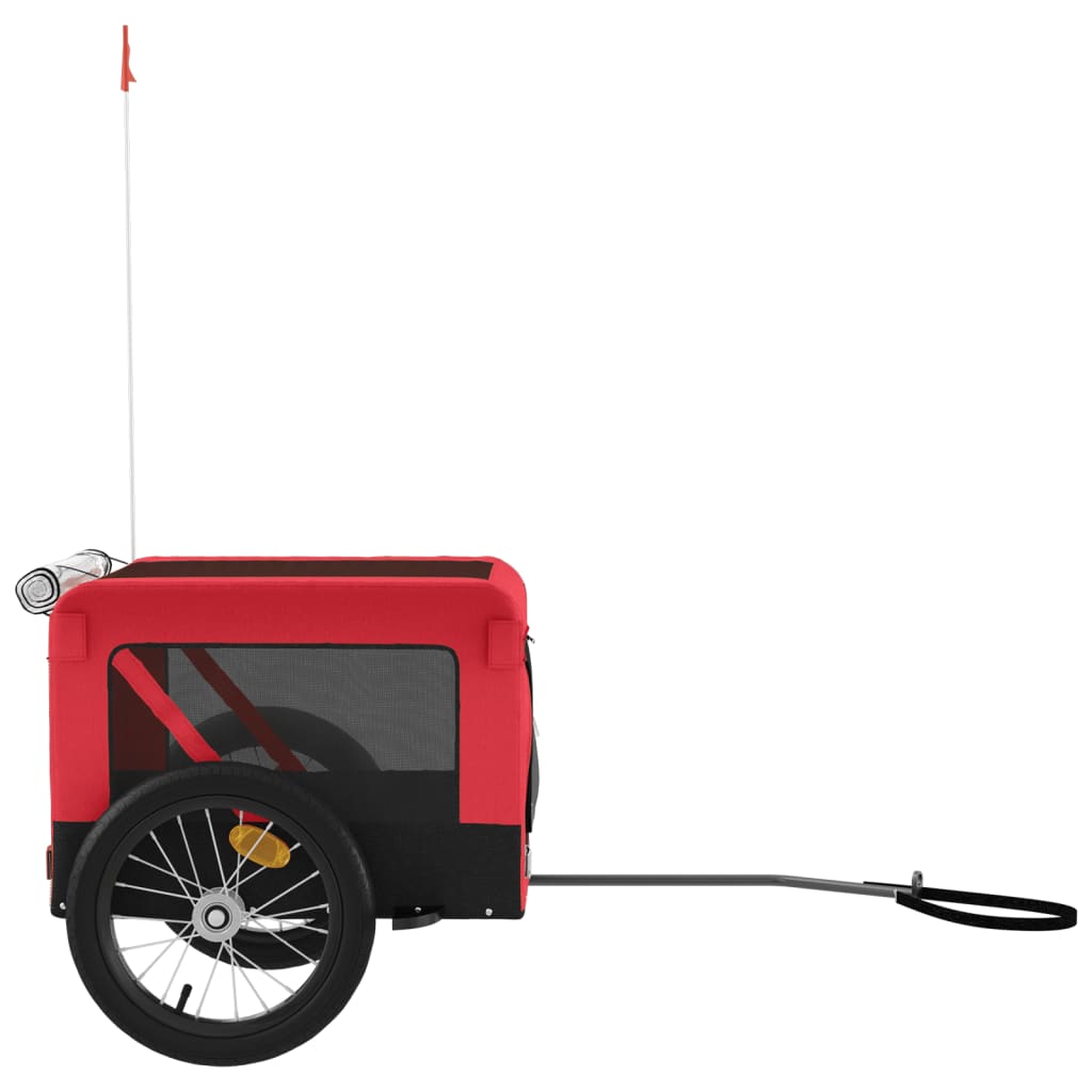 Red and Black Pet Bike Trailer