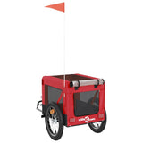 Red and Black Pet Bike Trailer