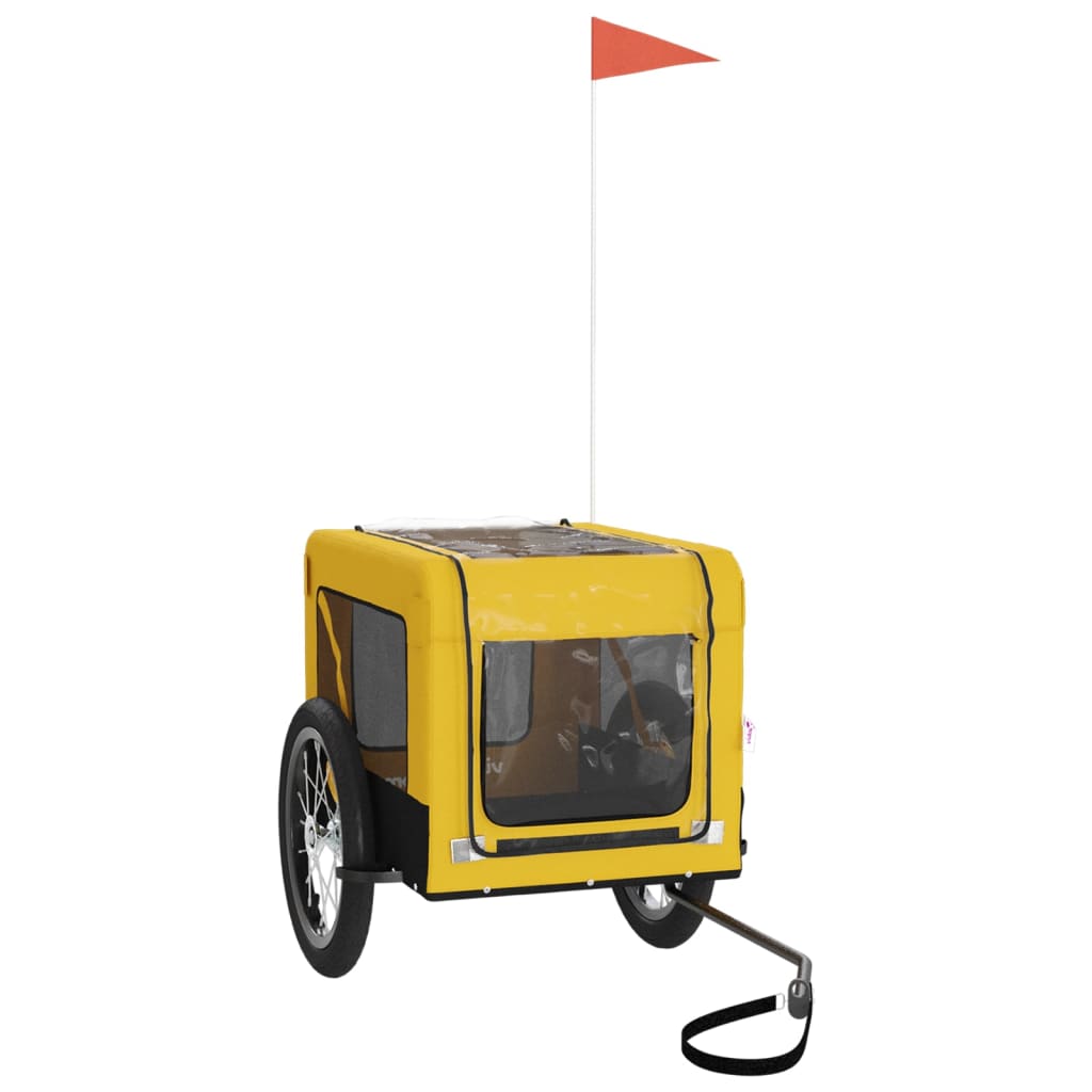 Yellow and Black Pet Bike Trailer