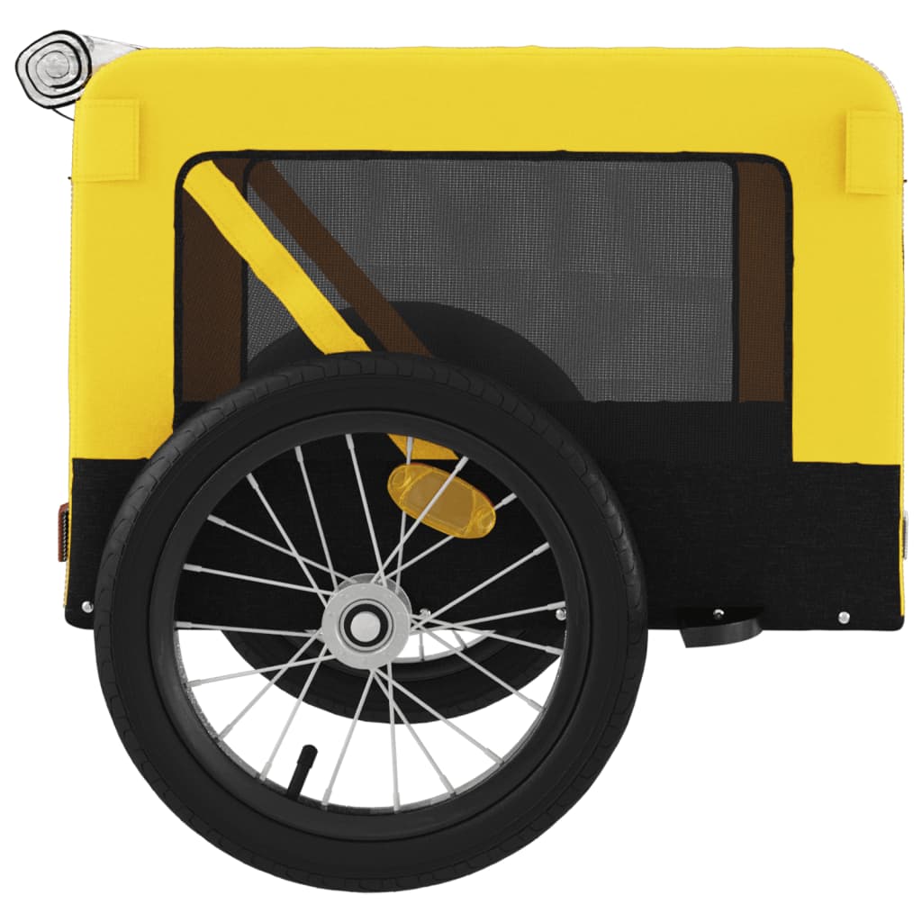 Yellow and Black Pet Bike Trailer