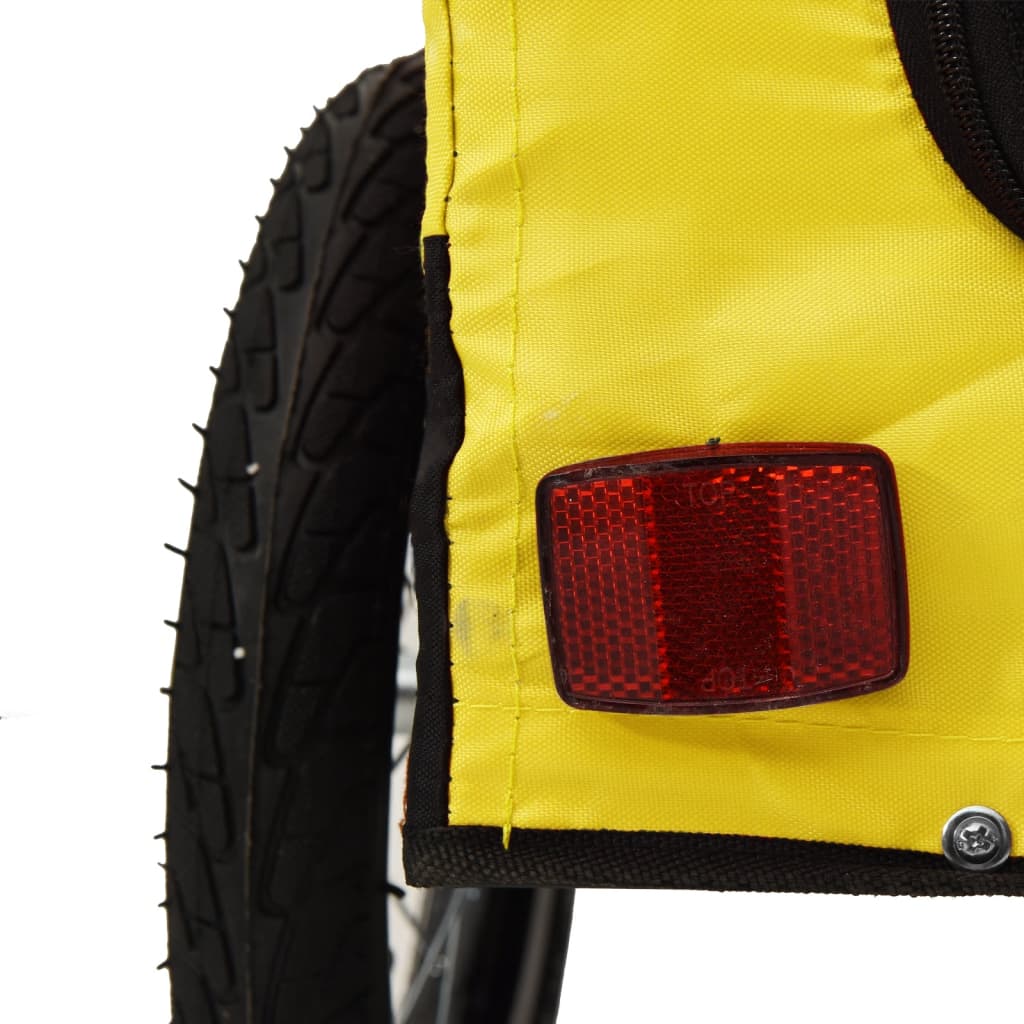 Yellow and Black Pet Bike Trailer