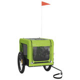 Green and Black Pet Bike Trailer