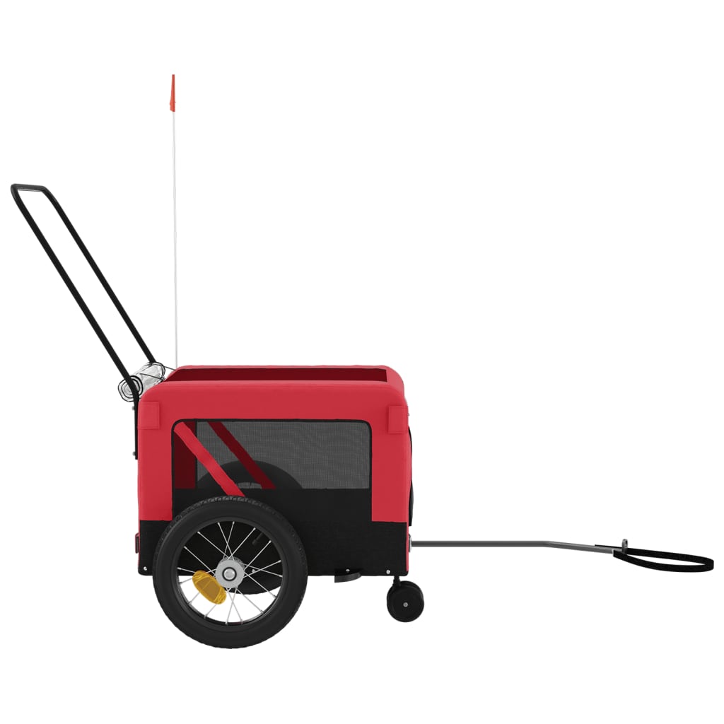 Red and Black Pet Bike Trailer