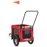 Red and Black Pet Bike Trailer