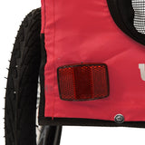 Red and Black Pet Bike Trailer