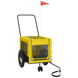 Yellow and Black Pet Bike Trailer