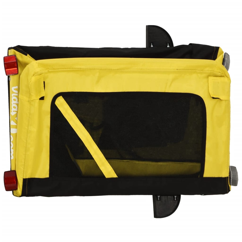 Yellow and Black Pet Bike Trailer