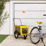 Yellow and Black Pet Bike Trailer