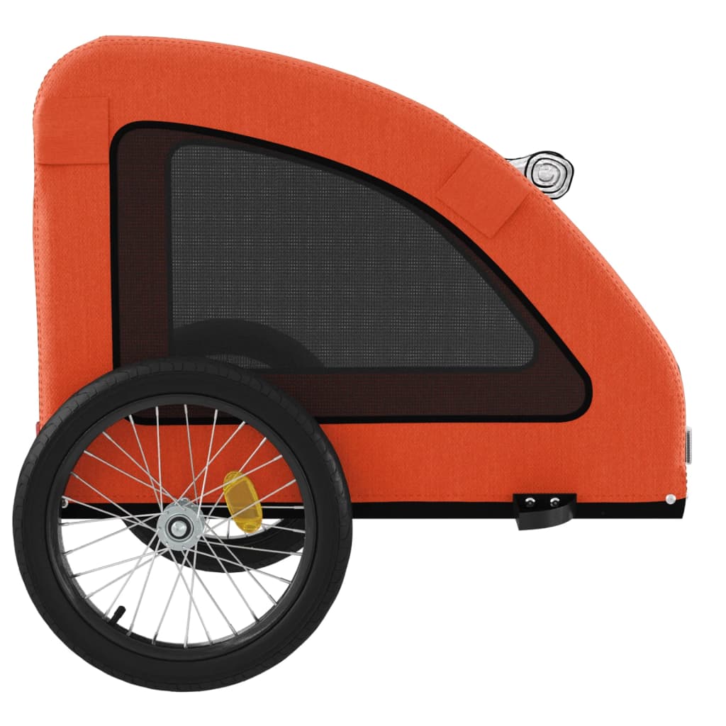 Remorque de vélo pour animaux de compagnie orange