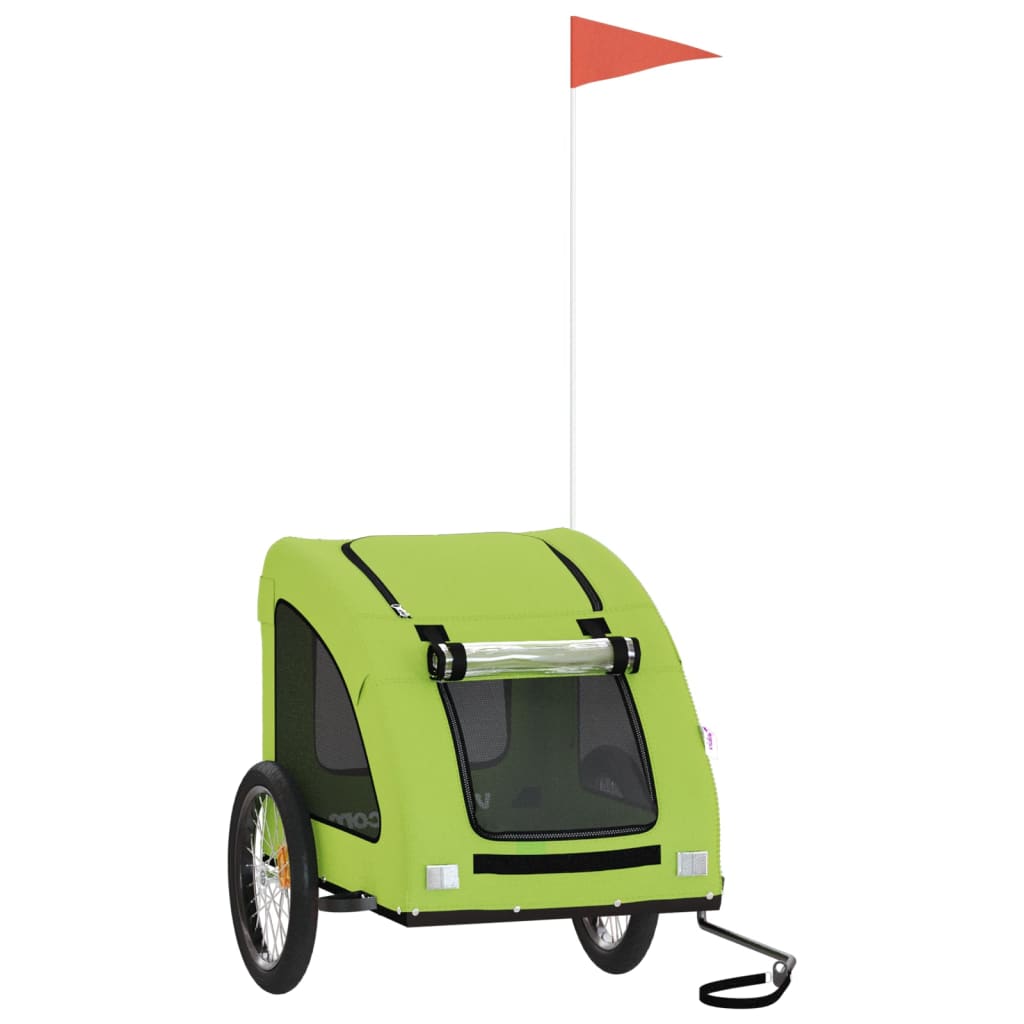 Green Pet Bike Trailer