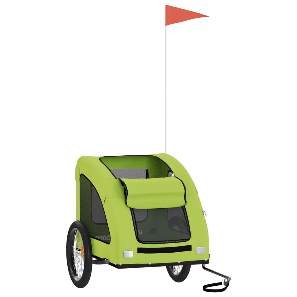 Green Pet Bike Trailer