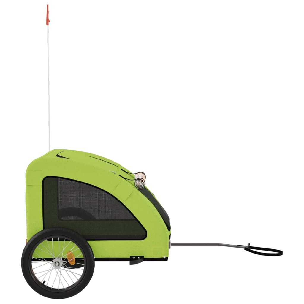 Green Pet Bike Trailer