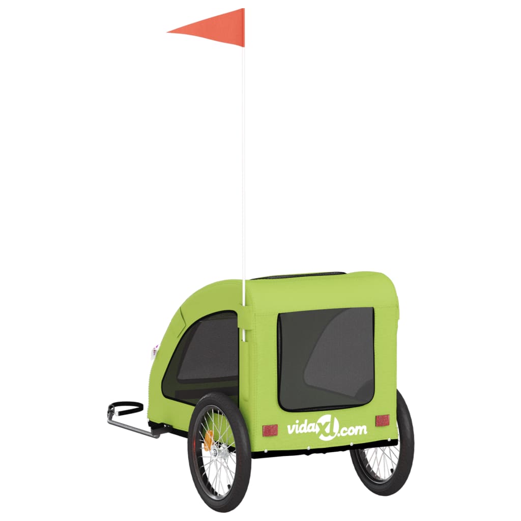 Green Pet Bike Trailer