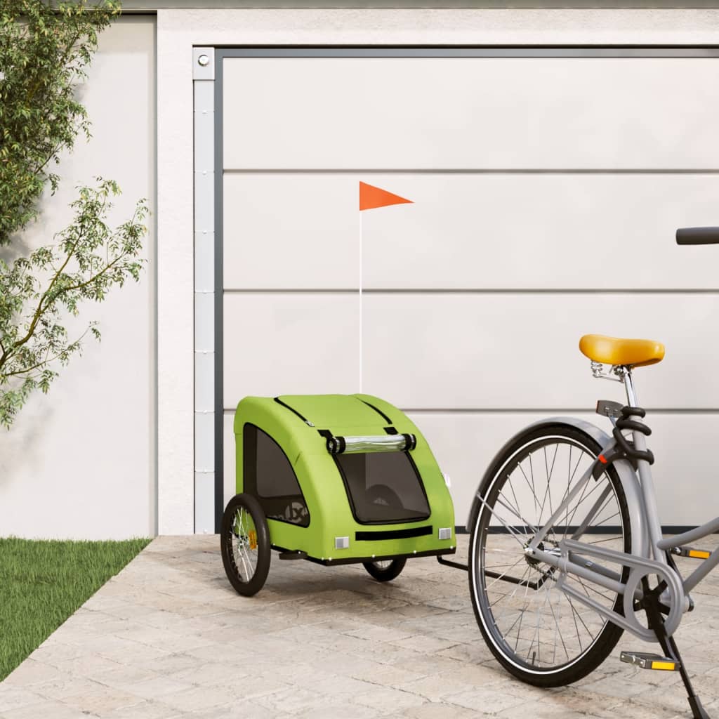 Green Pet Bike Trailer