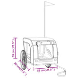 Remorque de vélo pour animaux de compagnie rouge et noir