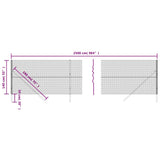 Grüner Maschendrahtzaun 1,4x25 m