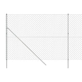 Clôture à mailles losangées argenté 1,6x25 m