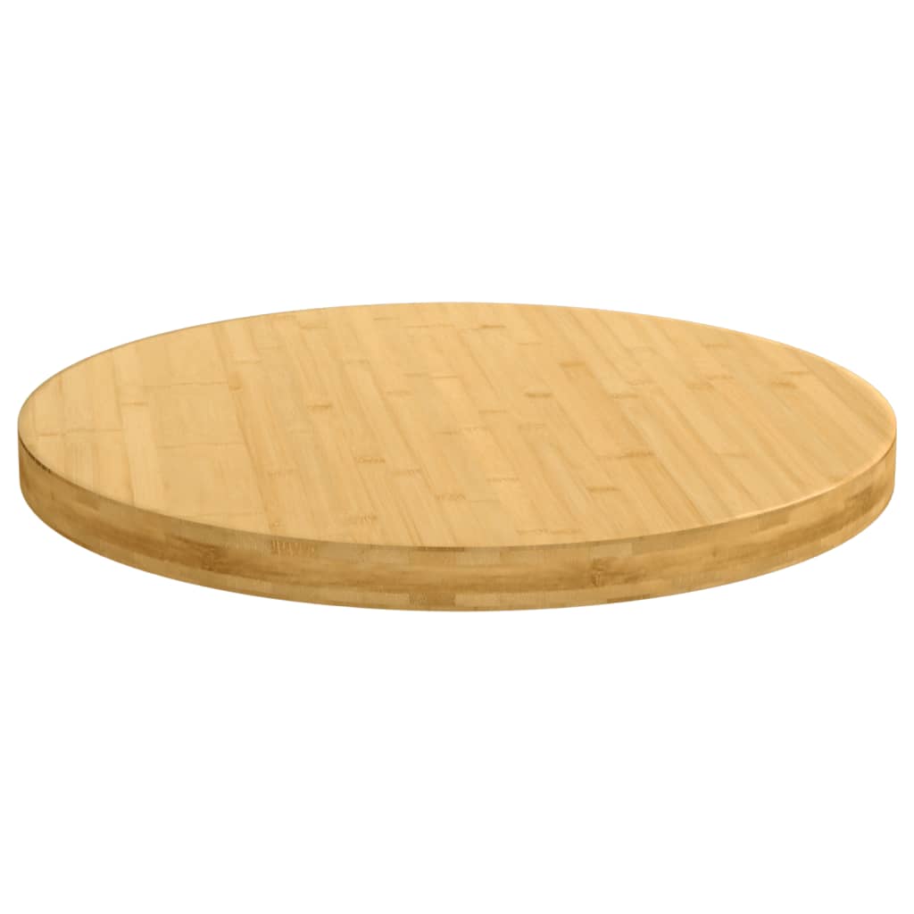 Table top Ø80x4 cm bamboo