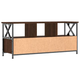 Meuble TV chêne marron 102x33x45 cm bois d'ingénierie et fer